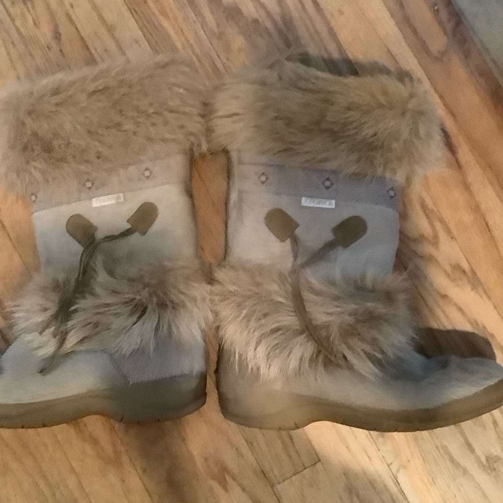Tecnica Tan Fur Winter Boots vintage